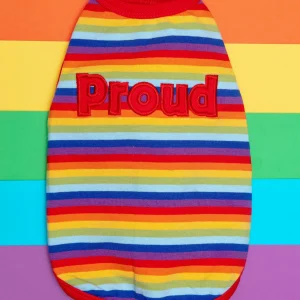 Proud Dog Rainbow Stripe Tank Top (FINAL SALE)