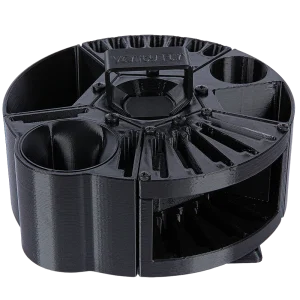 Houndabout Round Tool Caddy Black by Vanity Fur