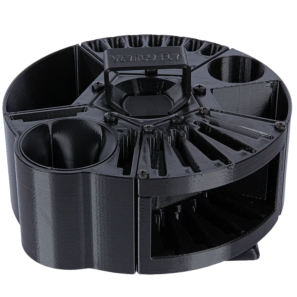 Houndabout Round Tool Caddy Black by Vanity Fur