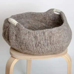 Wool Toy Basket With Handles