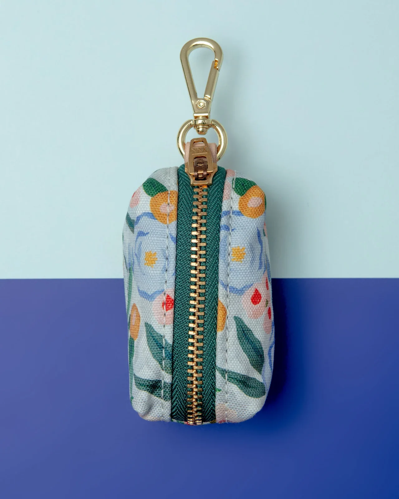 Gathered Print Floral Dog Leash Bag (Made in the USA) <>