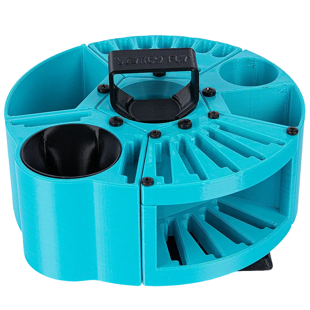 Houndabout Round Tool Caddy Cyan by Vanity Fur