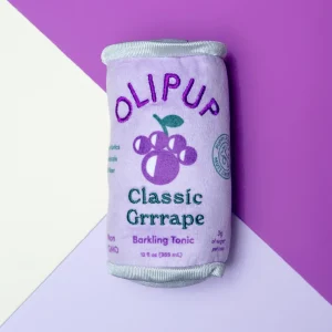 Olipup Grape Squeaky Plush Dog Toy