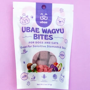 Ube Sweet Potato & Wagyu Beef Bites for Dogs & Cats (Made in the USA)