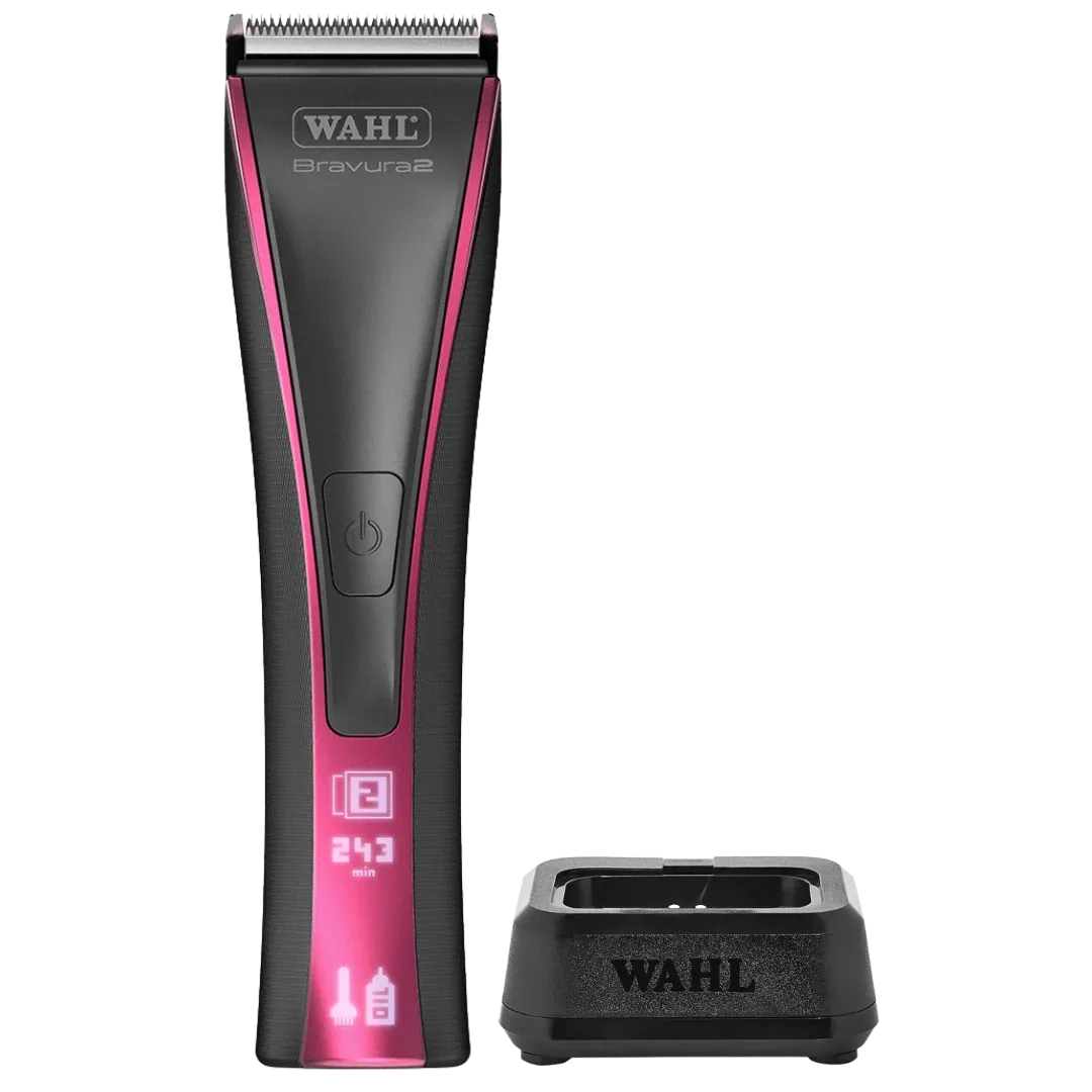 Bravura2 Cordless Clipper Brilliant Rose with Charging Stand by Wahl - Image 2