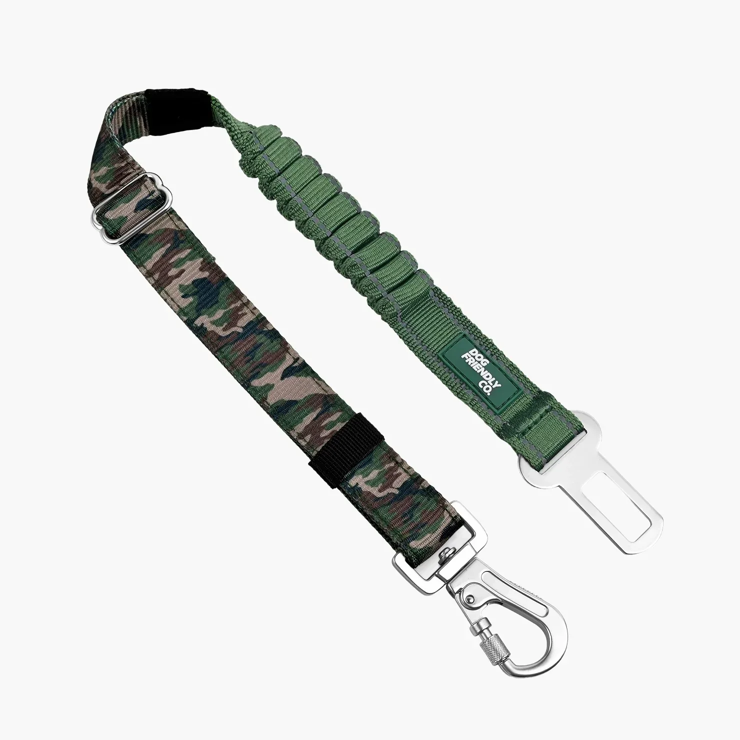Dog Seat Belt - Green Camo