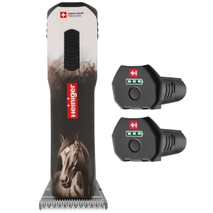 Opal Horse Design Cordless Clipper with Two Batteries by Heiniger