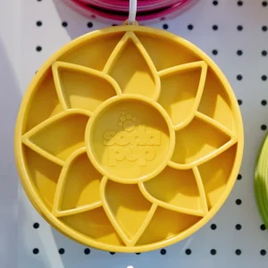 Sunflower Shallow Slow Feeder Tray for Dogs (Made in the USA)