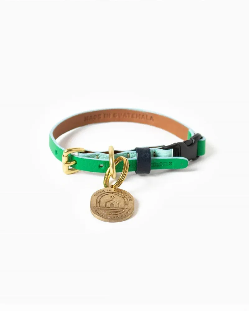 Brave Leather Cat Collar (Made in Guatemala)