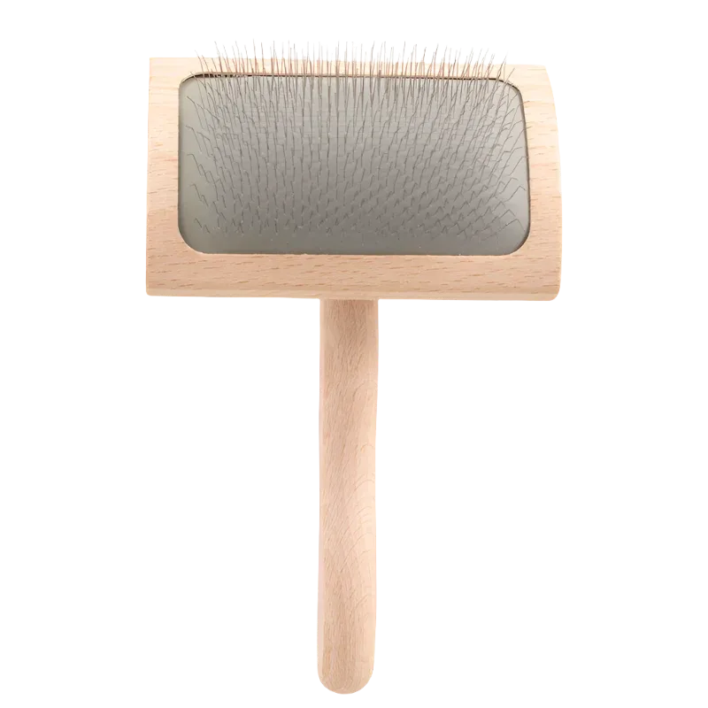 Mark Curved Back Medium Slicker Brush by Chris Christensen