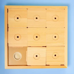 Large Square Sudoku Dog Treat Puzzle Game in Wood (9 Squares)