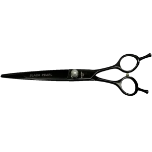 Black Pearl 8" Straight Even Handle Shear by Geib