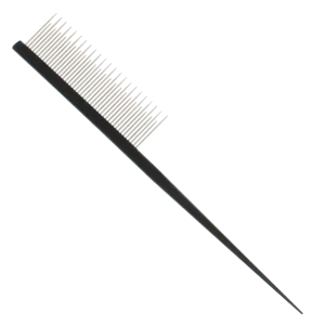 7" Black Rat Tail Dematting Comb by PetStore.Direct