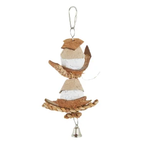 All Living Things® Natural Coco & Crates Bird Toy - Chew Toy for Small & Medium Pet Birds