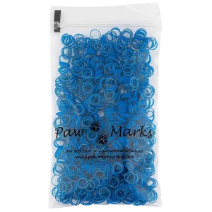Latex Dog Hair Bands 5/16" Medium Weight Vivid Blue by PawMarks