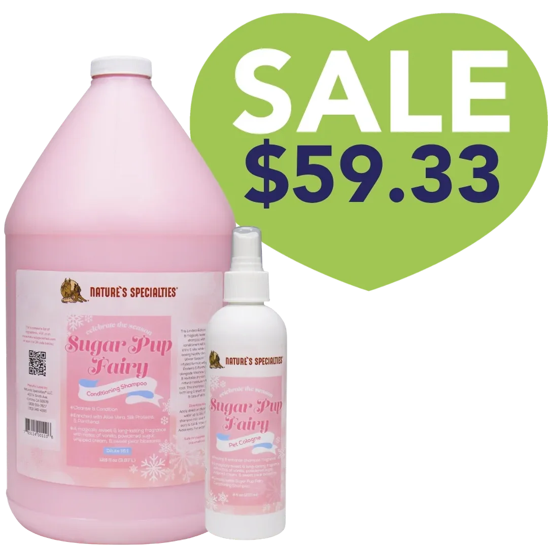 Sugar Pup Fairy Conditioning Shampoo Gallon and 8oz Cologne by Nature's Specialties