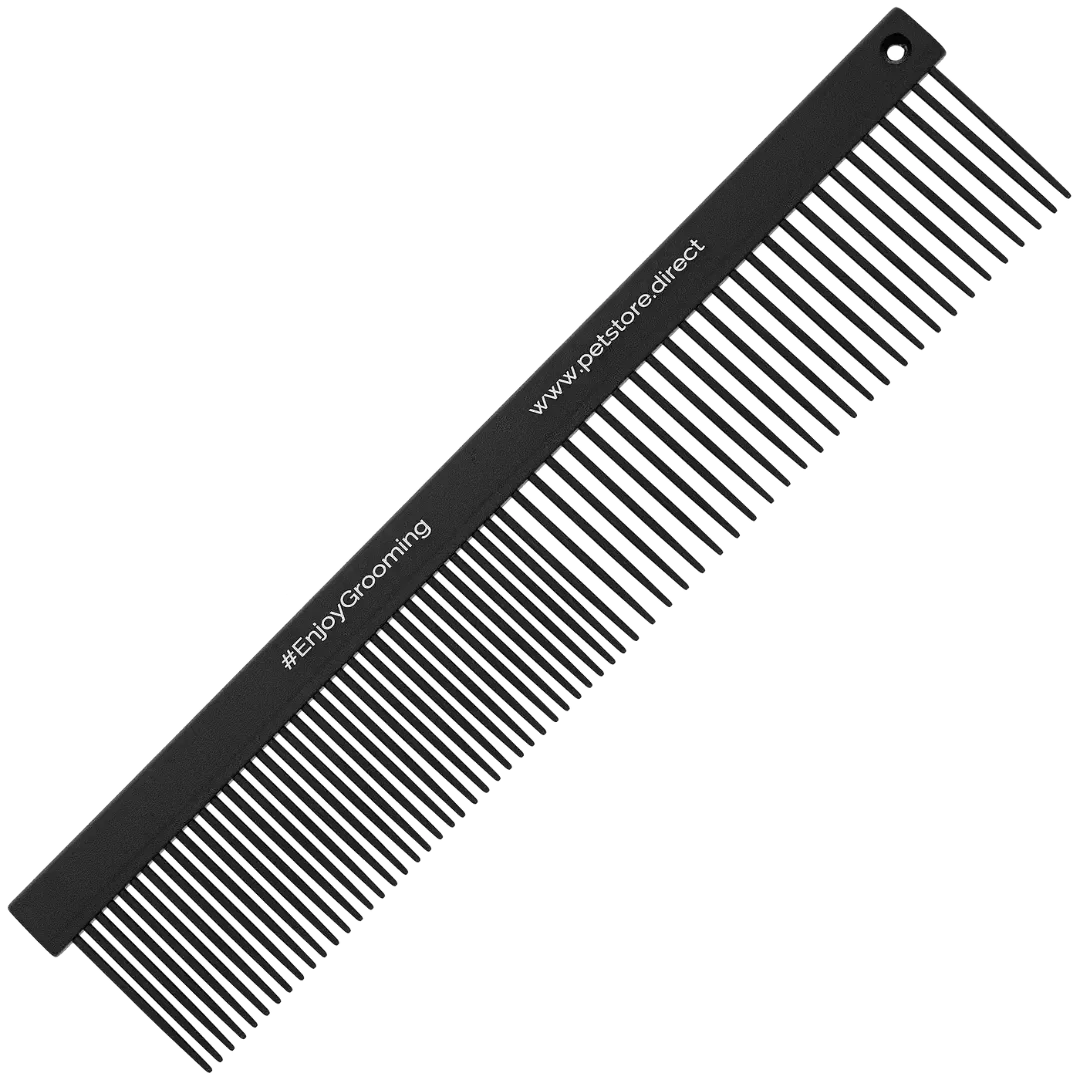 7" 50/50 Flat Black Comb by PetStore.Direct - Image 2
