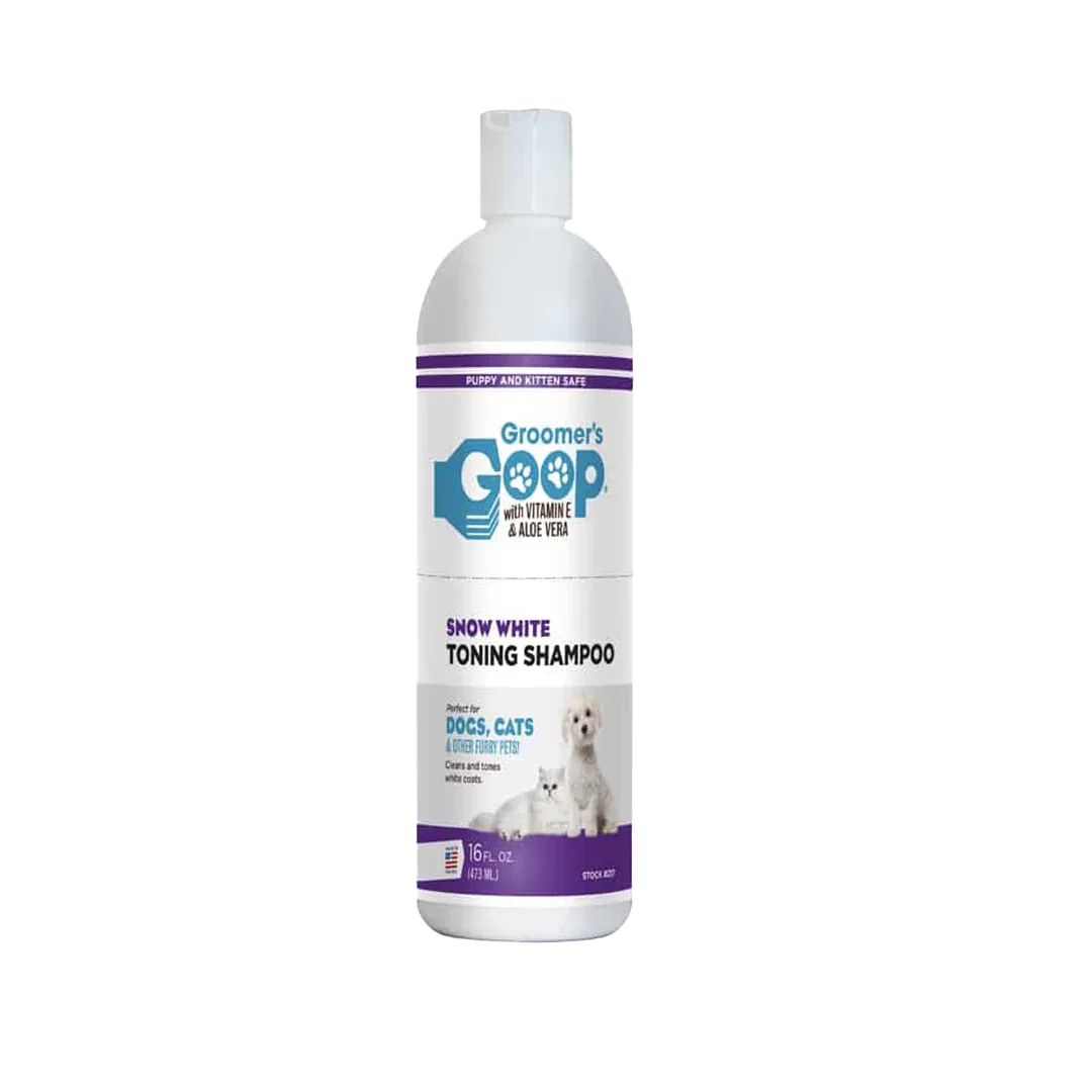 Snow White Toner Shampoo 16oz by Groomer's Goop