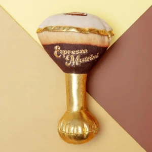 Espresso Muttini Squeaky Dog Toy