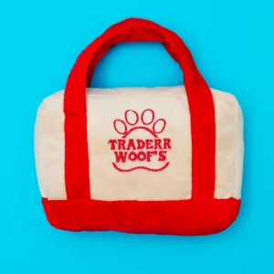 Traderr Woof’s Plush Squeaky Dog Toy