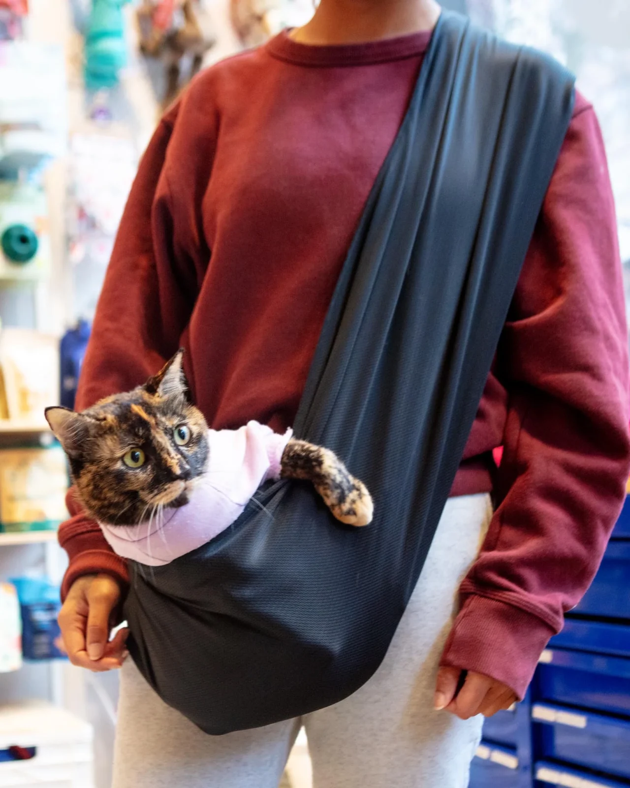 Mesh Sling Dog Carrier (Made in the USA) (FINAL SALE)