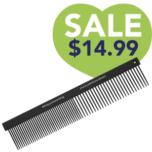 7" 50/50 Flat Black Comb by PetStore.Direct