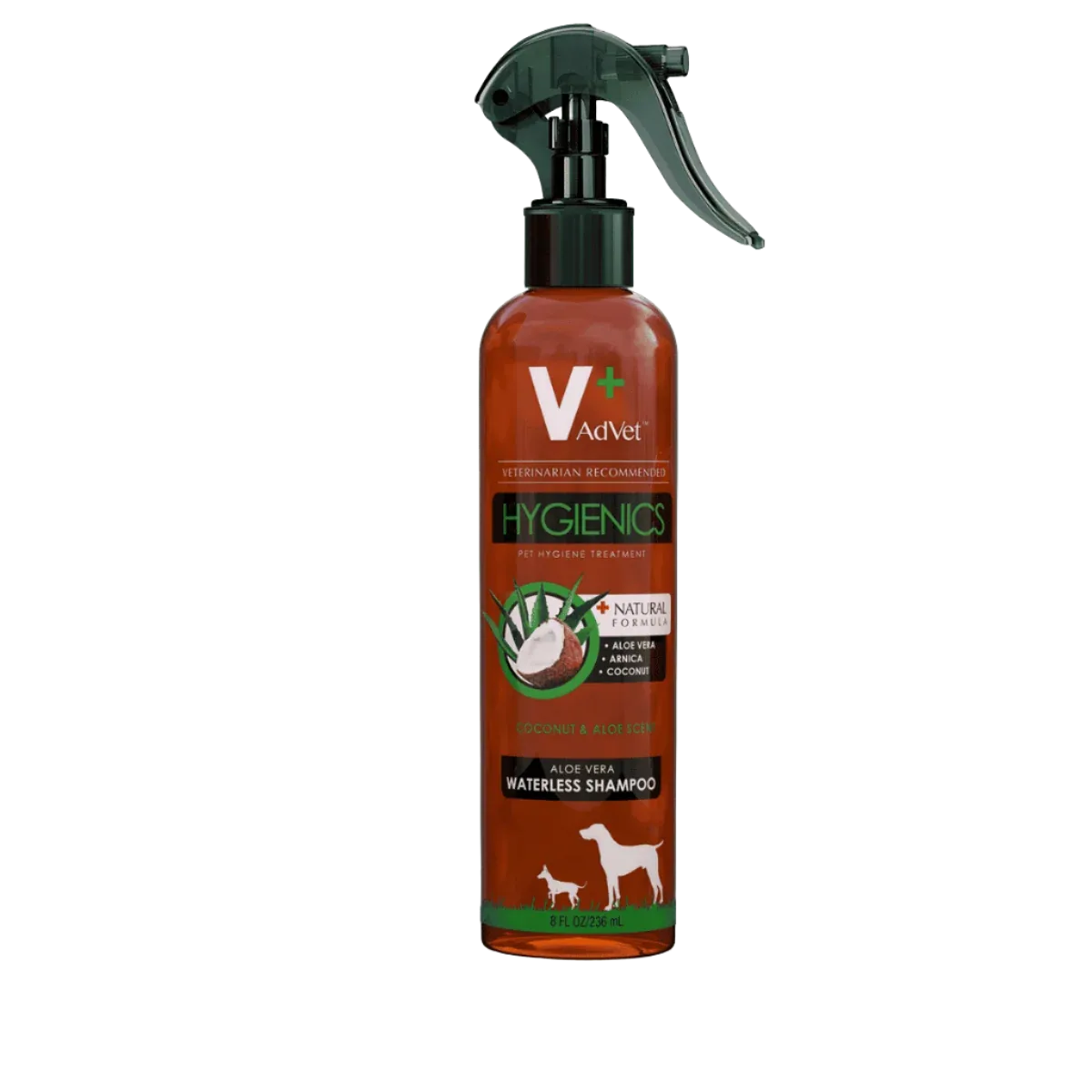 Naturally Medicated Waterless Shampoo 8oz by Advet