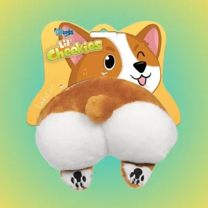 Lil' Cheekies Corgi Dog Squeaky Plush Toy
