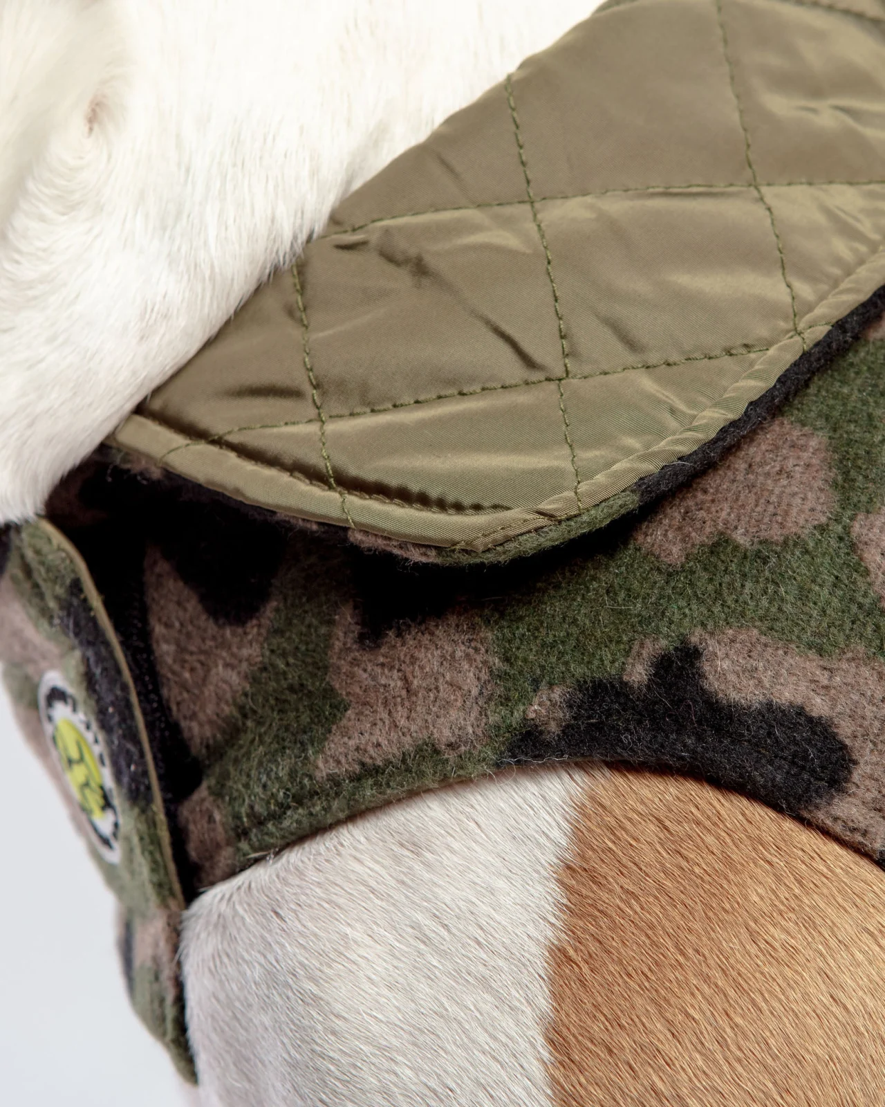 Reversible Camo Quilted Dog Coat <> - Image 2