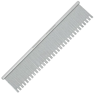 7" Medium Deshed Round Back Comb by PetStore.Direct