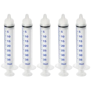 Small Threaded Syringe Nipple Feeders, 10ml (5-Pack) by Puppywarmer