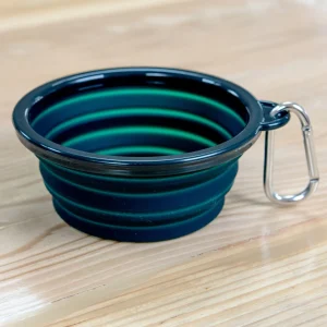 Single Travel Dog Bowl in Forest Green