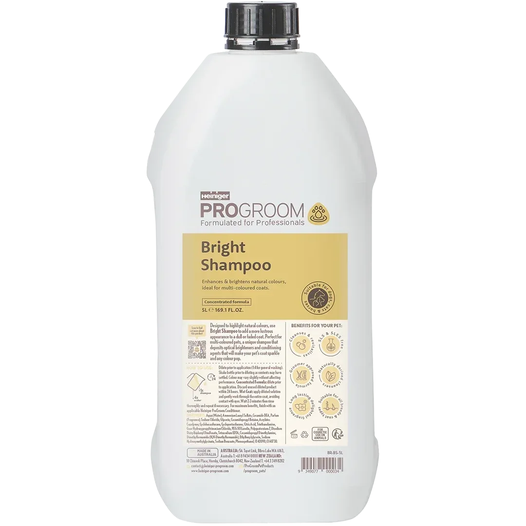 Bright Shampoo 5 Litre by Heiniger ProGroom