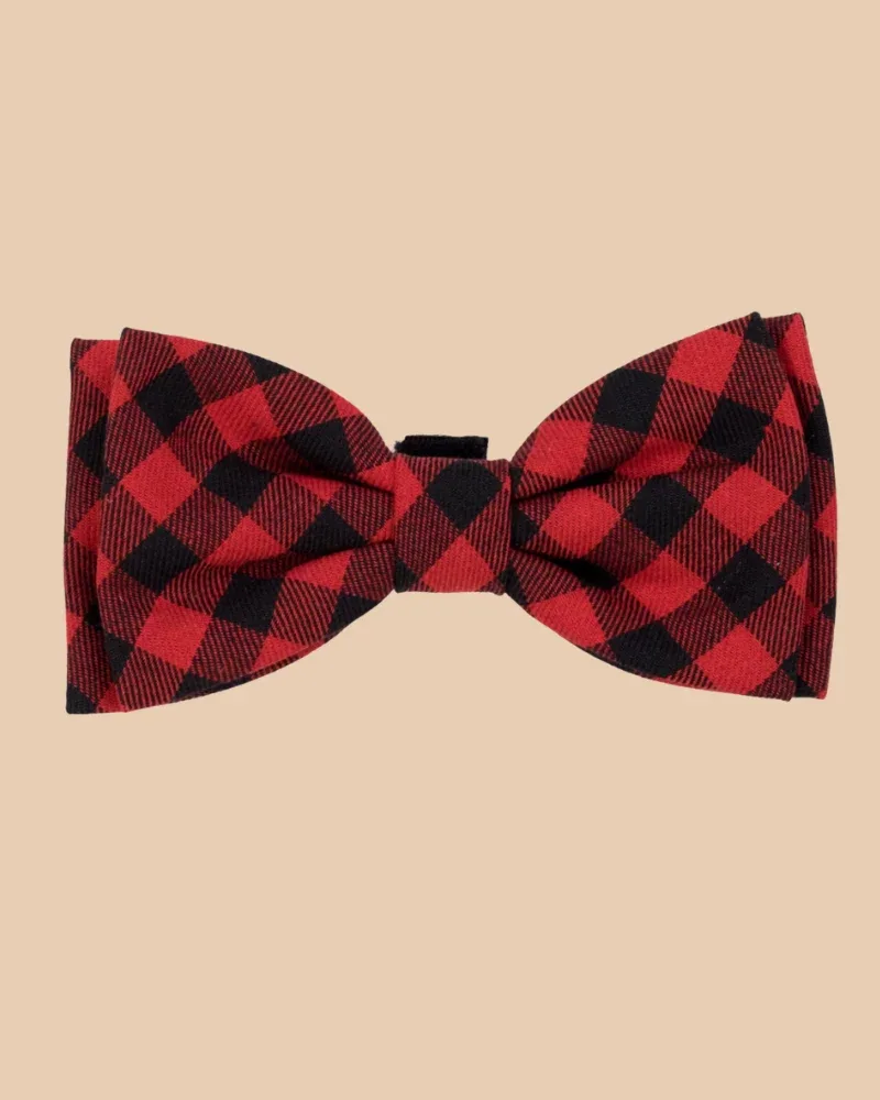Dignified Dog Bow Tie in Buffalo Plaid