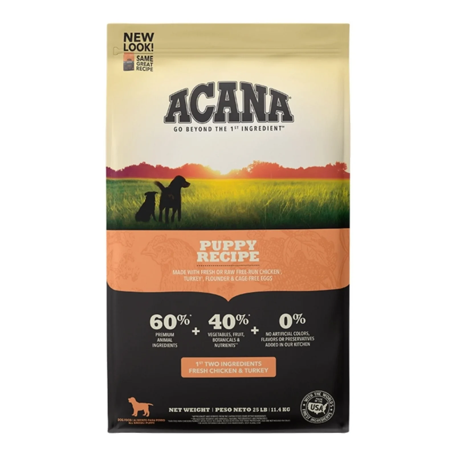 Acana Dog Grain Free Puppy Recipe 25Lbs