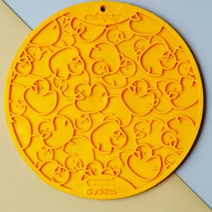 Duckies Dog Lick Mat With Suction Cups (Made in the USA)