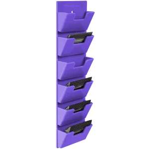 Wall Wide 6 Blades Holder Lavender by PetStore.Direct