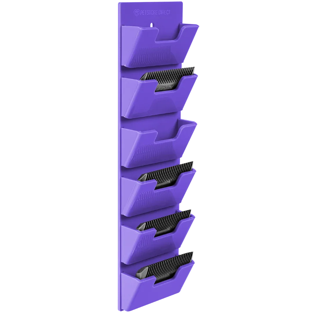 Wall Wide 6 Blades Holder Lavender by PetStore.Direct