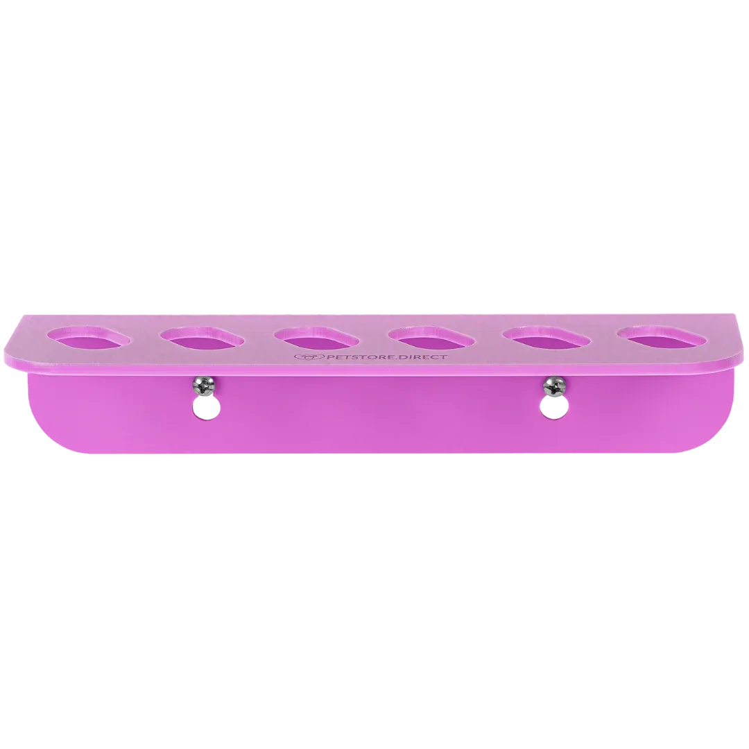 Acrylic 6 Scissor Holder Wall Mount Hot Pink by PetStore.Direct - Image 2