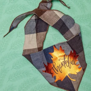 Thankful Leaf Thanksgiving Dog Bandana