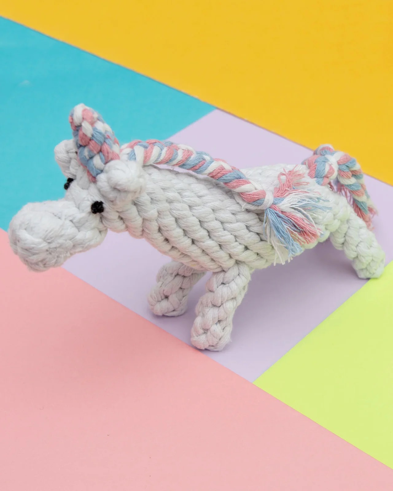Unicorn Rope Dog Toy - Image 2