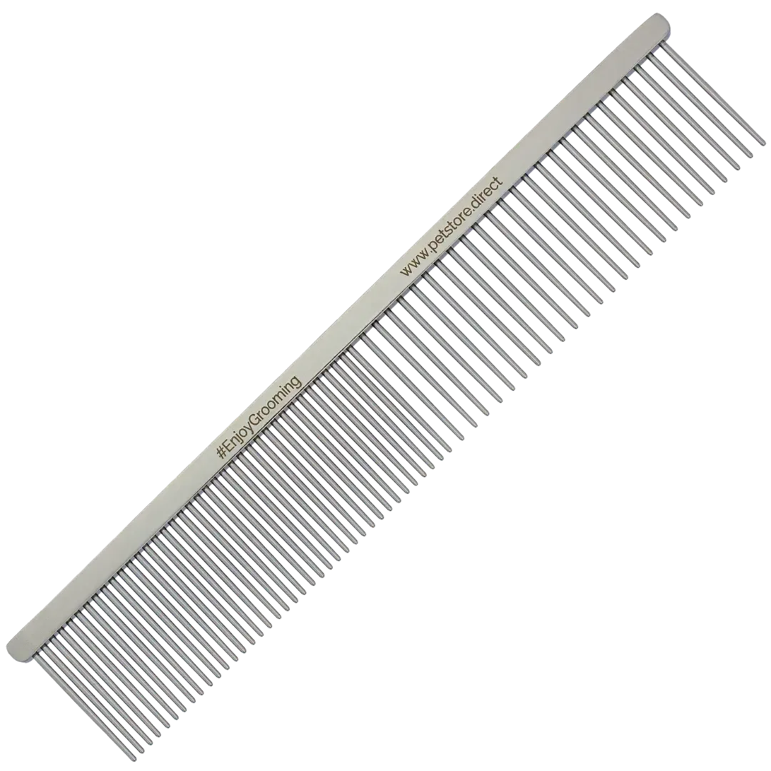 7" 50/50 Extra Fine Grayhound Silver Comb by PetStore.Direct - Image 2