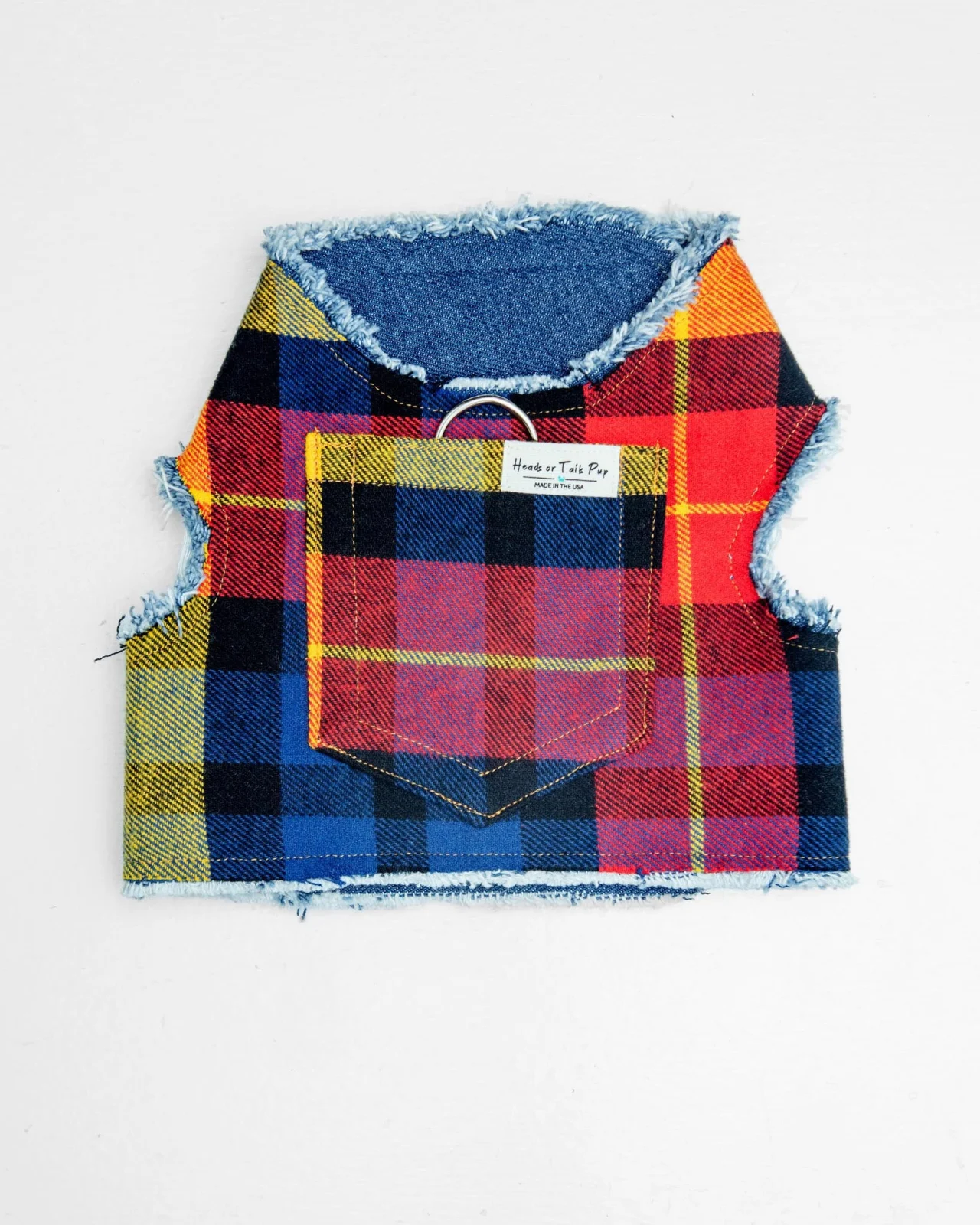 Fireside Plaid Print Dog Harness (Made in the USA) - Image 2