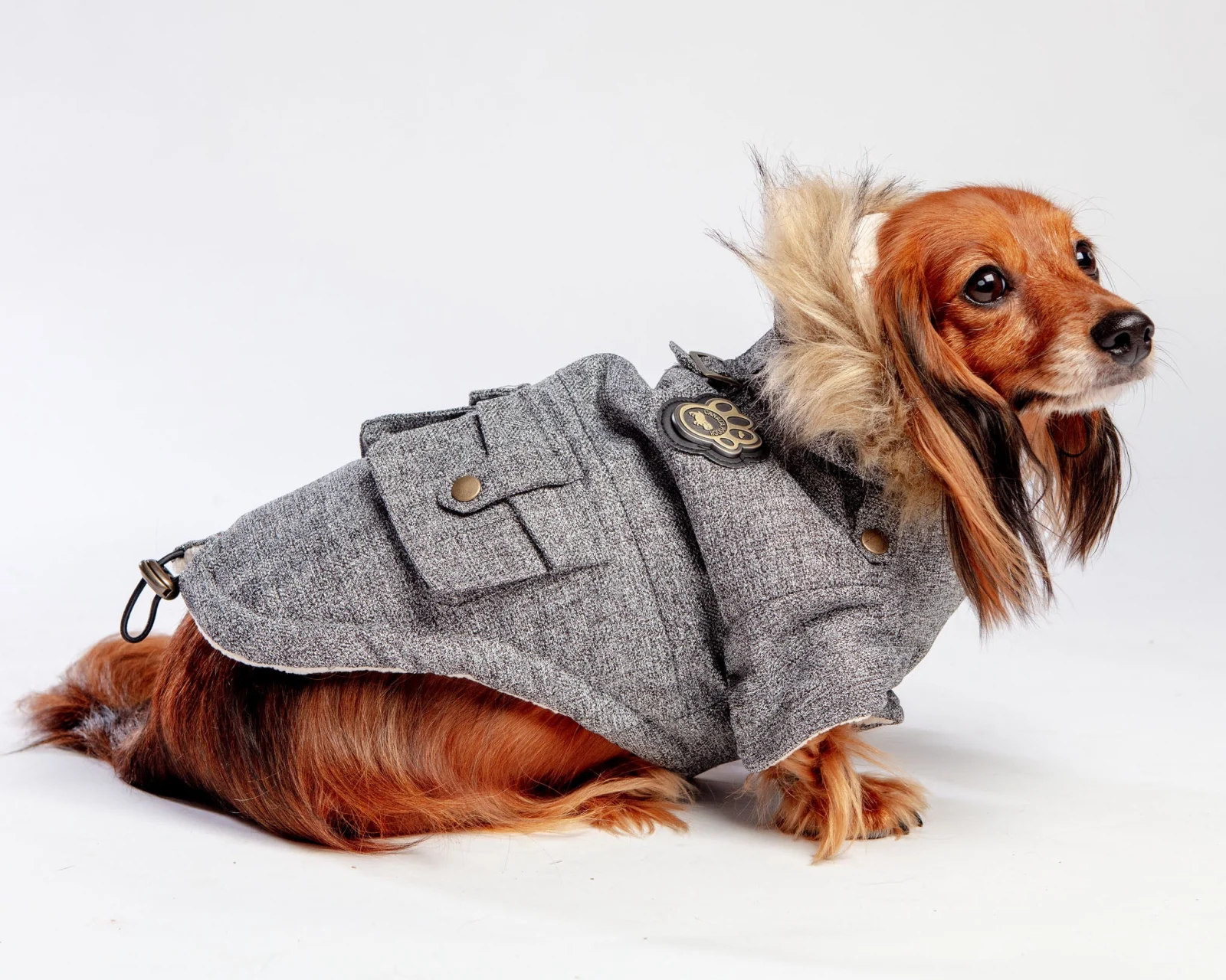 Alaskan Army Dog Parka in Salt and Pepper (FINAL SALE) - Image 2