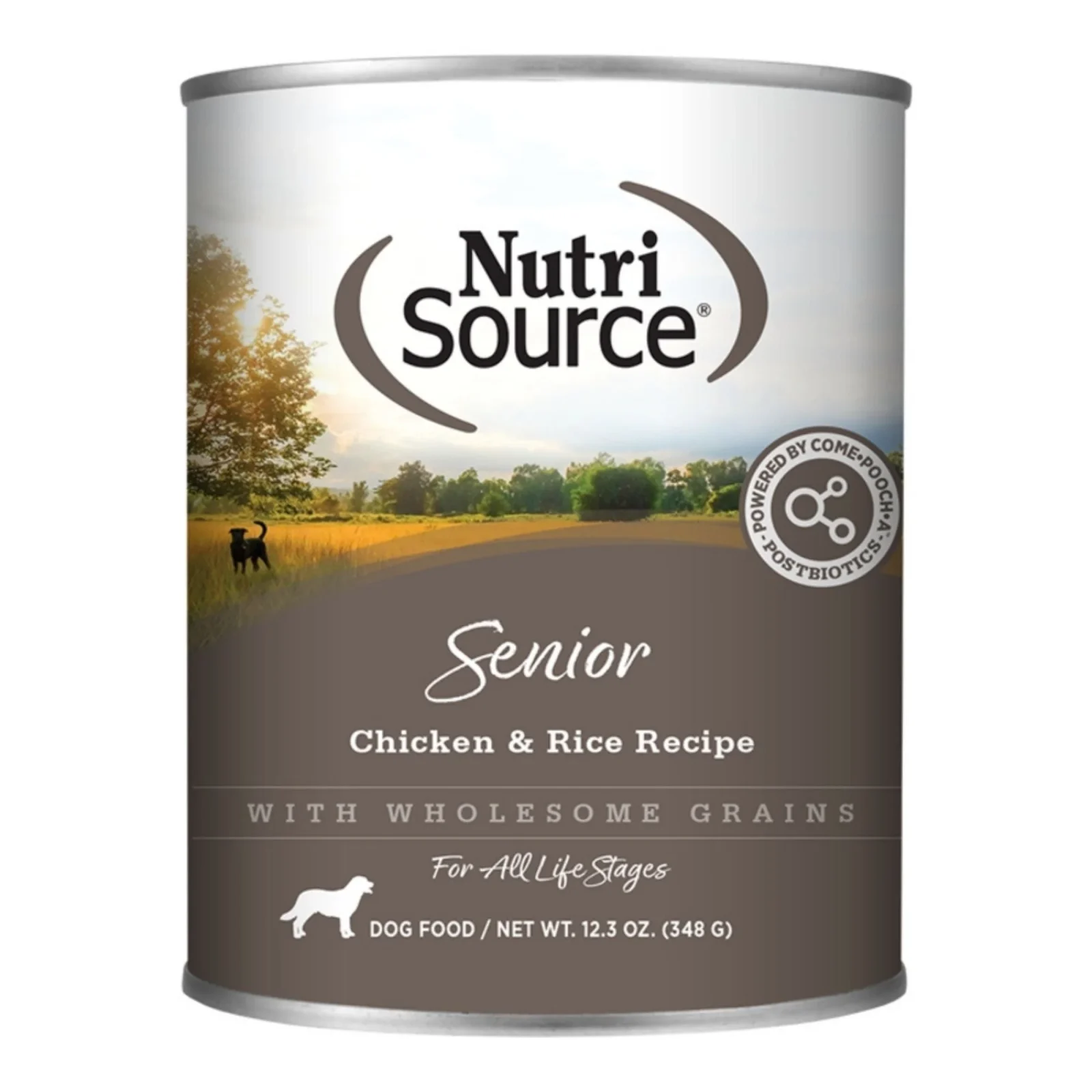 Nutrisource Dog Senior Chicken & Rice 12.3 oz. 12 ct