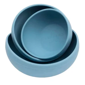 Silicone Dog Bowl in French Blue (FINAL SALE)