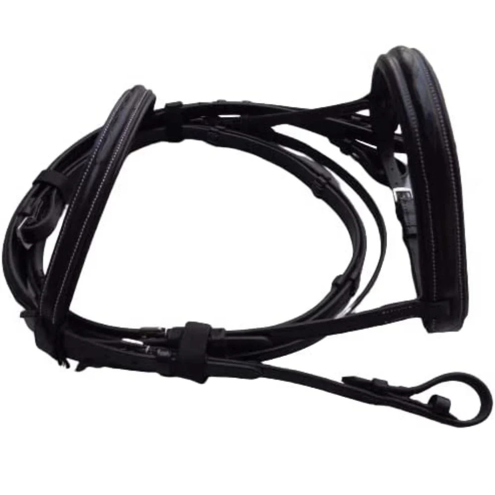 Padded Comfort Bridle in English Bridle Leather - Image 2