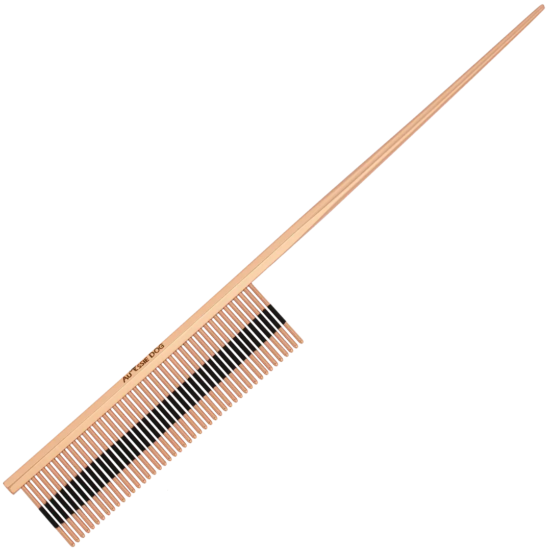 Rat Tail Fine Ionic Strip Comb by Aussie Dog