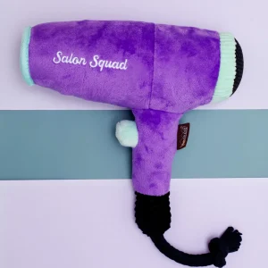 Howlin' Hair Dryer Squeaky Plush Dog Toy