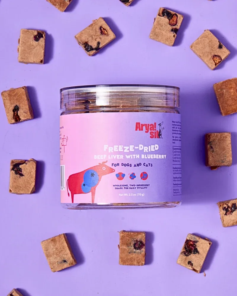 Freeze-Dried Beef Liver & Blueberry For Dogs & Cats